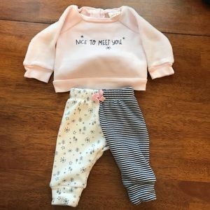 Cat and Jack NB outfit